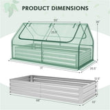 ZUN Mini garden bed green 51048729