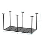 ZUN 3x6 Overhead Garage Storage Rack, Heavy Duty Adjustable Ceiling Mounted Storage Racks, 750LBS Weight 93039307