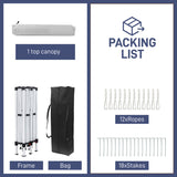 3 x 6m Home Use Outdoor Camping Waterproof Folding Tent with Carry Bag White 91896329