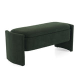 ZUN Elegant Long - shaped Storage Ottoman Bench of boucle material with Simple and Grand Design, Dark N769P227979M