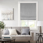 ZUN Basketweave Room Darkening Cordless Roman Shade B035129714