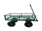 (Green solid wheels wagon cart) Solid wheels Tools cart Wagon Cart Garden cart trucks make it easier 83077866