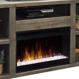 62 inch Electric Fireplace TV Stand for TVs up to 70 inches, Minimal Assembly, Barnwood Finish GL-B108P160231