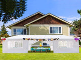 10'x30' Outdoor Party Tent with 8 Removable Sidewalls, Waterproof Canopy Patio Wedding Gazebo, White 97185781