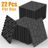 New Stone texture 12" Patio Deck Tiles, DIY Module Interlocking Decking Tiles Floor Tile,Easy and W3022P251867
