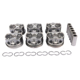 6* Pistons & Rings Set STD 22mm 84mm for BMW 335i 435i 535i X3 X4 X5 X6 N55B30A 11257587914 21309972