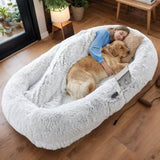 Human Dog Bed, Washable Faux Fur Dog Bed for People Doze Off, Napping Orthopedic Dog W3101P314614