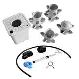 White 30 Pod Hydroponic Growing System Outdoor Indoor Garden Plant with Pump and Tank 80919834