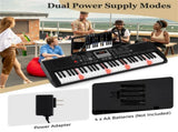 Black 61-Key Digital Piano Keyboard with Light-Up Teaching Mode, 200 Rhythms & Dual Keyboard 72117689