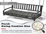Outdoor Bench Cushion, 63 20 4 Inch, Tufted Waterproof Swing Cushion with Ties, for Patio Bench 97404833