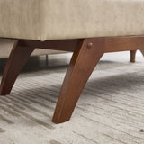 COOLMORE Teddy wool fabric, solid wood feet for solid weighing, and bed end stool with storage W1539P242722