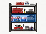 63-Inch Tall Metal Storage Shelf, 1200 LBS Weight Capacity, 4-Tier Adjustable Height Storage Rack, 89150908