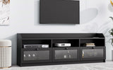 ZUN Sleek & Modern Design TV Stand with Acrylic Board Door, Chic Elegant Media Console for TVs Up to 02568385