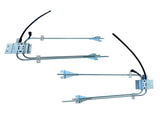 Front Left & Right Power Window Regulators w/ Motor Fit for Freightliner Cascadia Bolt On Electric 31336969