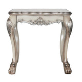 Vintage Bone White Square End Table B062P189088