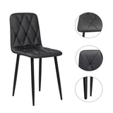 Dining Chairs Set of 4, Modern Kitchen Dining Room Chairs, PU Dining Chair Upholstered Cushion Seat W578P191313