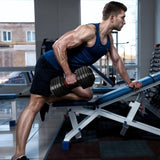 55LB 5 in 1 Single Adjustable Dumbbell Free Dumbbell Weight Adjust with Anti-Slip Metal Handle, 05224593