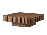 Modern 35.43 inch Handcraft Drum Table Square Table for Living Room,Small Wooden W2582P360254