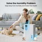 ZUN Dehumidifier, VEWIOR 152 OZ Dehumidifiers for Home, Quiet Dehumidifier for Basement with Large Water 75149759