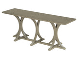 U-Style 59.8'' Wooden Console Table with Oak Veneer Top,Farmhouse Entryway Table with Rubber Wood N711P295300E