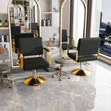 Hydraulic Salon - 360&deg Swivel Barber Stylist with Pump, Non-Tilting Hairdressing 12084379