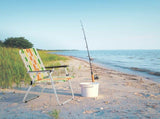 Set of 2 Webbed Folding Beach Chairs, Outdoor Patio Lawn Foldable Chairs for Camping Fishing Yard 92562874