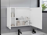 Harbor Medicine Double Door Cabinet,Four Interior Shelves, White B097P474279