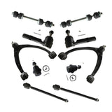 ZUN 10pc Front Control Arm Ball Joint Sway Tie Rod End For 07-14 Cadillac GMC Chevy 69006612