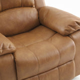 Charlotte Saddle Leather Gel Glider Recliner B050P322573