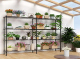 4-layer double row, freely adjustable layer spacing, with adjustable feet, display stand, iron, 43788657