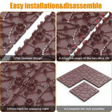 New Stone texture 12" Patio Deck Tiles, DIY Module Interlocking Decking Tiles Floor Tile,Easy and W3022P251868