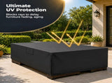 Rectangle Patio Furniture Cover 600D Waterproof Outdoor Dining Table and Chair Cover Anti-UV Outside 62411375