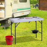 Portable Folding Camping Table with Sink / Dining Table 46948397