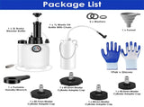 3L Brake Bleed Kit Manual Brake Bleeder Vacuum Pump Kit with 1L Waste Oil Bottle&4 Master Cylinder 70951206