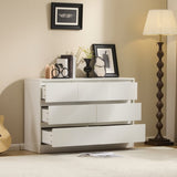 White P2 Particleboard 120*40*80cm 3-layer 7-drawer modern chest of drawers 1pc 69323688