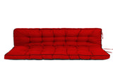 Outdoor Swing Cushions 55 Inch, Waterproof 4" Thick Porch Swing Cushion Replacement with Backrest 06404358