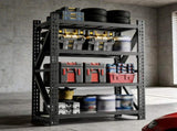 Heavy Duty Metal Adjustable Garage Shelves, 69"H x 47"W Industrial Shelving Unit 4000LBS Capacity W2735P554513