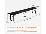 6 ft Plastic Folding Bench, Portable Bench for Outdoor Events, Camping, Dining, and Garden Use, 85868781