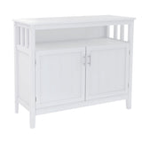 Kitchen storage sideboard and buffet server cabinet-White W28209580