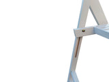 Furniture Slatted Wood Folding Special Event Chair - White, Set of 4, FOLDING CHAIR, FOLDABLE STYLE W49557945