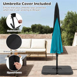 10 Feet Patio Cantilever Umbrella - Turquoise 04054483