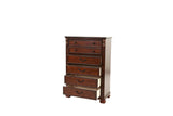 Dark Cherry 1pc Chest Of Drawers Storage Bedroom Furniture Traditional Style Chest B011P238669