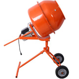 370W Portable Electric Concrete Mixer Cement Mixing Barrow Machine Mixing Mortar Handle with Wheel W46572270