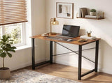 31.5 Inch Computer Desk Home Office Writing Study Desk Gaming TableRustic Brown 79659878