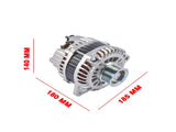 12V 130A Alternator with Pulley Fits for INFINITI EX35 EX37 Nissan 370Z Coupe Sedan Sport Utility 67525671