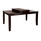 Cherry Finish Transitional 1pc Dining Table with Extension Leaf Mango veneer Wood Dining Furniture B01152851