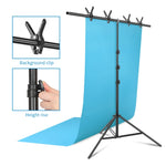 ZUN T-Shape Backdrop Stand with 150cm Crossbar & Clamps & Carry Bag 58020859