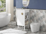 20-inch Bathroom Vanity with Ceramic Sink, Freestanding Single Vanity Set with Soft Closing Door, N710P330971K