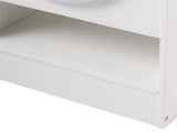White Dual-Sided Kids Play Kitchen with Water Dispenser and Range Hood for 3 Years Old 57436344