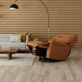 Global Home Swivel Glider Recliner with Manual Footrest In Oslo Antelope B339P333948